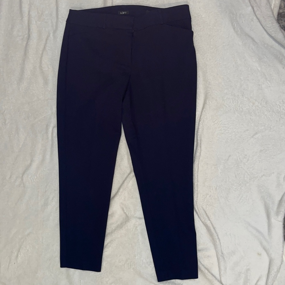 LOFT Julie Skinny Pant in Navy